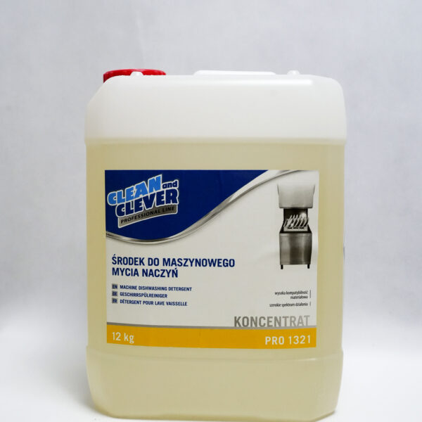 Clean and Clever PRO1321 - Środek do maszynowego mycia naczyń z chlorem - 12 kg