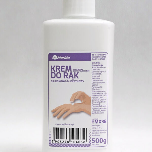 Merida – Silikonowo-Glicerynowy Krem do Rąk 500 ml