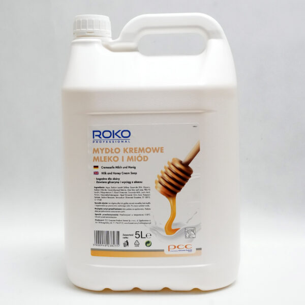Roko mydło w płynie kremowe ,,mleko i miód’’ – 5l