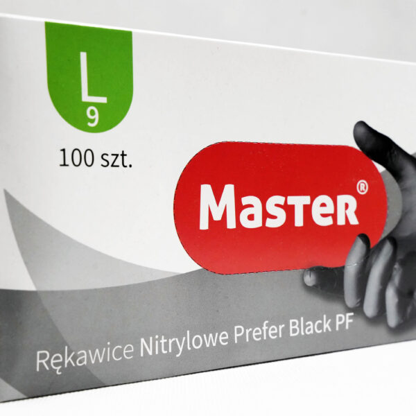 Rękawice jednorazowe - Master Pride Black PF