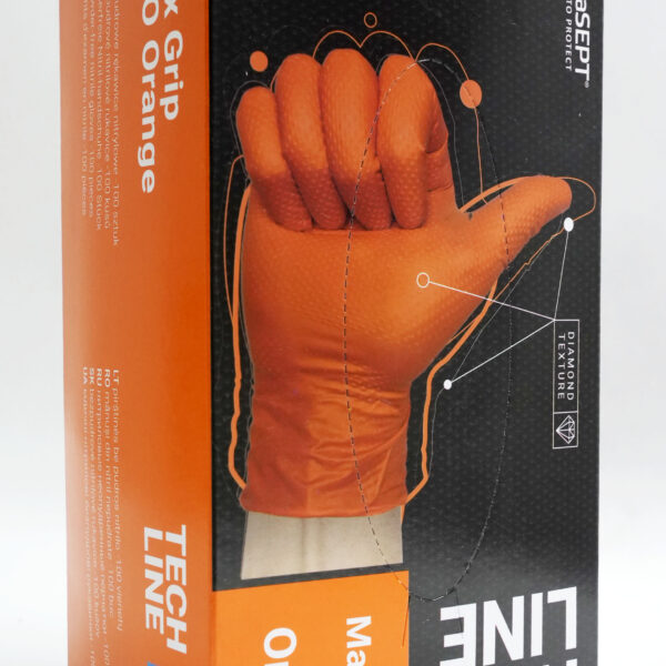 Rękawice jednorazowe - Medasept Max Grip Pro Orange