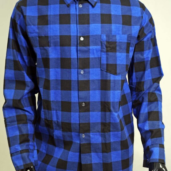 Robocza koszula flanelowa JHK - niebieska